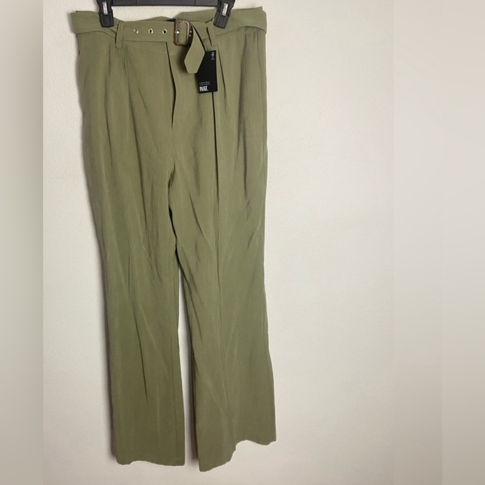 Paige Womens Rachel Pant Cactus New with tags Size 10. Detachable Wastebelt - Picture 2 of 8
